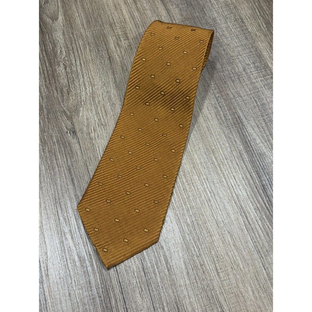 ERMENEGILDO ZEGNA Men's 91% Silk 9%‎ Acrylic Necktie ITALY Luxury Geometric Tie